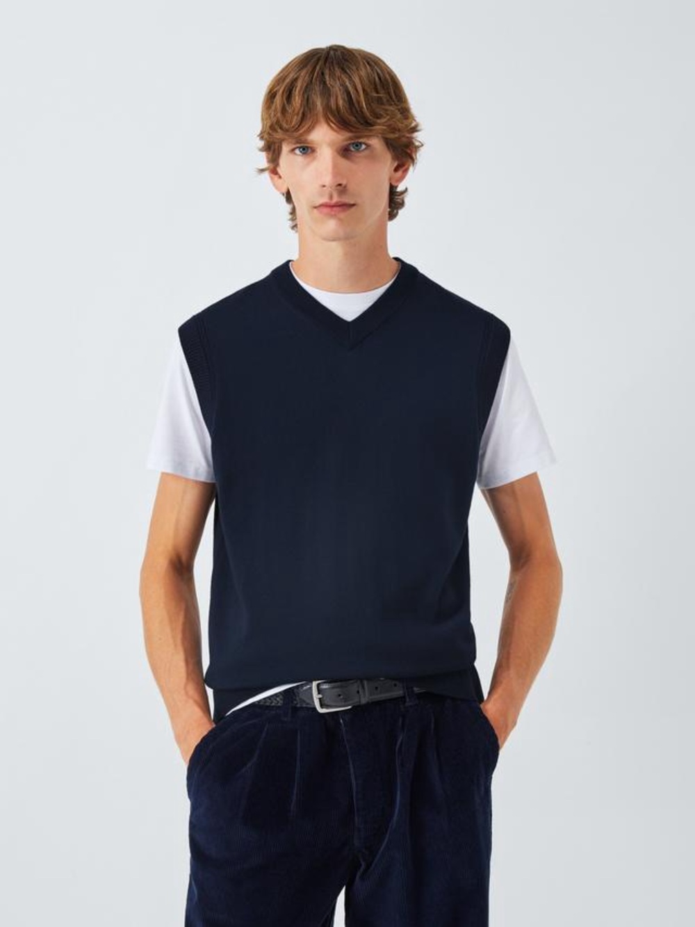 John Lewis Merino Wool V-Neck Tank Top